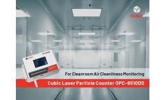 Cubic Laser Particle Counter for Cleanroom Air Cleanliness Monitoring