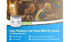 Cubic Miniature Low Power NDIR CH4 Sensor For Methane Detection In The Mining Industry 