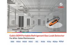 Cubic OEM Portable Refrigerant Gas Leak Detector for After-Sales Maintenance