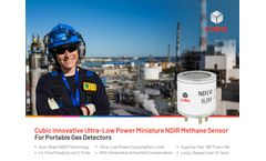 Cubic Innovative Ultra-Low Power Miniature NDIR Methane Sensor for Portable Gas Detectors