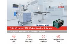 Cubic Innovative Compact TDLAS Oxygen Sensor for Anesthesia Machine