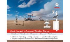 Cubic Innovative Compact Weather Station for Meteorological Monitoring in Oil and Gas Industry