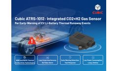 Cubic ATRS-1012: Integrated CO2+H2 Gas Sensor for Early-Warning of EV Li-Battery Thermal Runaway Events