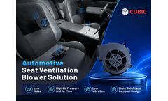 Cubic Automotive Seat Ventilation Blower Solution