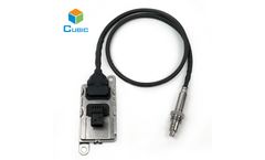 Cubic - Model NOx Sensor - 5WK96616F NOX Sensor Nitrogen Oxide Sensor Fit for Mercedes Trucks A0091533628/005/61537328 24V Truck NOX Sensor