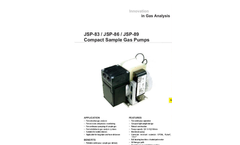 JCT - Model JSP-86/JSP-86 KTE/JSP-89 - Compact Sample Gas Pumps - Datasheet