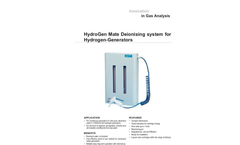 HydroGen Mate Deionising system for Hydrogen-Generators Datasheet