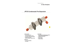 JCT - Model JPCS - Condensate Pre-Separator - Datasheet