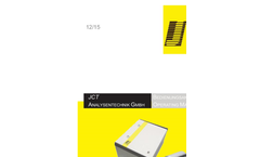 JCT - Model JES-301K - Back Purge Control Unit - Manual