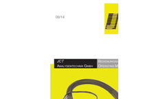JCT - Model JH3F & JH3FR - Heated Sample Lines with PA-Corrugated Hose - Manual