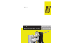 JCT - Model JES-301E1 - Gas Sampling Probe - Manual