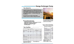 Energy Exchanger Company Brochure