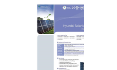 Hyundai SG Series Specifications Sheet
