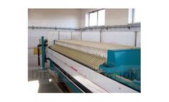 Installations for sludge dewatering for municipality industry