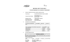 Cleaners - Gojo Natural Orange Lotion Matarial Data Sheet Brochure