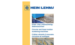 Hein Lehmann - Circular Vibration Screening Machines Brochure