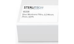 Sterlitech - Model 45336 - Silver Membrane Filter