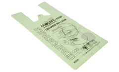 EcoSafe - Model TB1620-85 - 10×20 +6.5 Inch Compostable Checkout Bag - Small