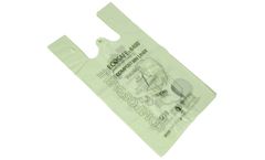 EcoSafe - Model TB1920-10 - 12×20 +7 Inch Compostable Checkout Bag - Standard Size - Extra Strong
