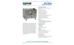 Somat - Model DH-100w - Waste Dehydrator System - Datasheet