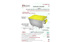 Rotek - 2 Cubic Yard Container - Datasheet