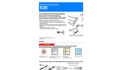 E2E World Leading Proximity Sensor for Detecting Ferrious Metals Datasheet