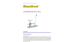 Versatile - Model CG-500 Series - High Volume Production Skid Mounted Grout Plant  - Brochure