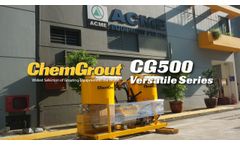 ChemGrout CG500 Versatile Series Grouting System Features - Video