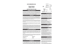 Model A-21ZX - Portable Ozone Sensor Brochure
