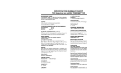 T23 Specific Ion (pION) Transmitter Spec Sheet
