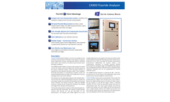 Fluoride Analyzers CA900 Datasheet