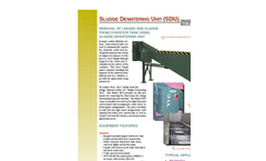 Model SDU - Dewatering Filter Brochure