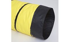 Arctic Duct - Model U - Two Single Ply Yellow Neoprene Coated Polyester Fabric Plies Hose