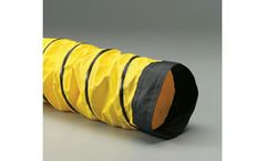 Flexaust - Model AWP-W - Single Ply Yellow Acrylic Coated Polyester Fabric Hose