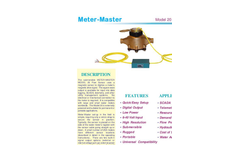Meter-Master - Model 20 - Flow Sensor - Brochure