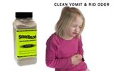 SMELLEZE Eco Vomit Absorbent & Odor Remover: 50 lb. Granules Kills Puke Smell