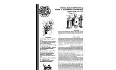 Kraissl - Model 72 Series - Cast Bronze or Cast Aluminum Strainer with Flanged Port -  Brochure