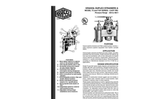 Kraissl - Model 72H Series - Cast Iron Strainer with Flanged Ports - Brochure