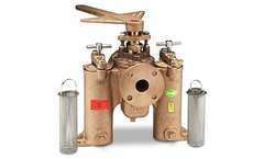 Kraissl - Model 72 Series - Cast Bronze or Cast Aluminum Strainer with Flanged Port