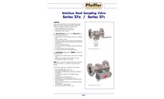 Model Series 27c - Stainless Steel Sampling Valve - Datasheet