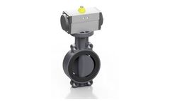 Proflow - Model H - PVC-U Pneumatic Butterfly Valve