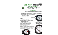 Model 140 - Hazardous Locations Differential Pressure Diaphragm - Type Gauge/Switch - Brochure