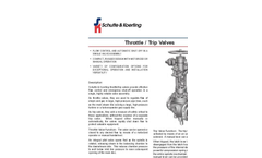 Throttle Trip Valves Brochure