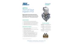 Thermal Tissue Digester - Model TTD - Onsite Carcass Treatment System - Datasheet