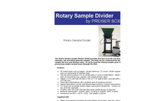 Rotary Sample Divider Brochure