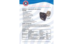 Sure Flow - Model MW Series - Variable Area Flow Rate Indicators - Brochure