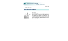 White Plastic Drum Pump Brochure