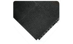 Wearwell - Model 24/Seven LockSafe Solid GR  - Interlocking Rubber Floor Tiles