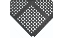 Wearwell - Model 24/Seven LockSafe Drainage GR - Interlocking Rubber Floor Tiles