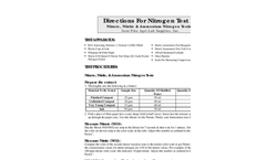 Compost Nitrogen Tests Brochure